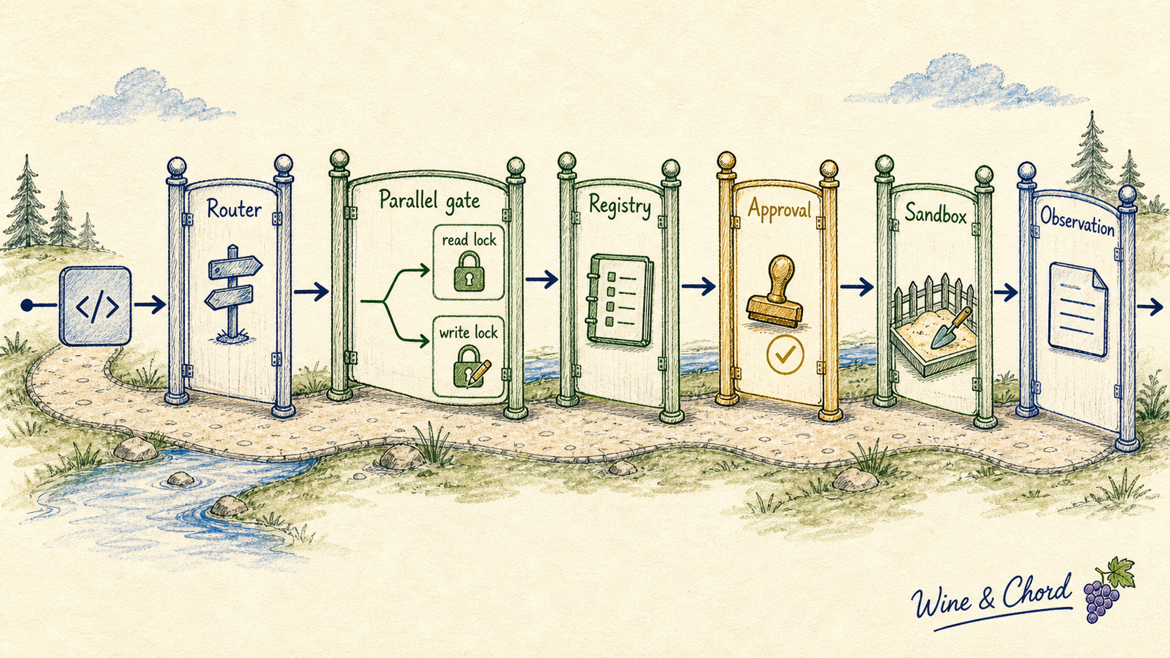 Codex 工具执行闸门：Router、Runtime lock、Registry、Approval 和 Sandbox 的顺序